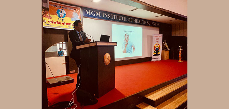 dr sandeep rai - diabetologist in kharghar & vashi, navi mumbai at event
