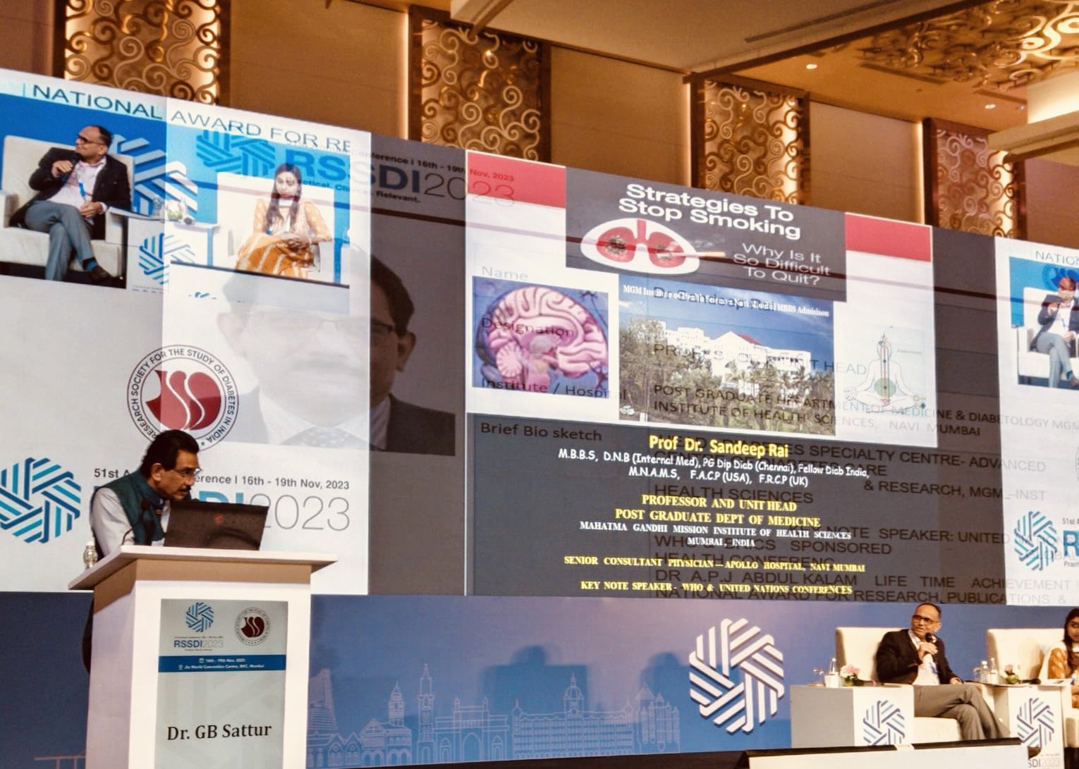 dr sandeep rai - diabetologist in kharghar & vashi, navi mumbai at event