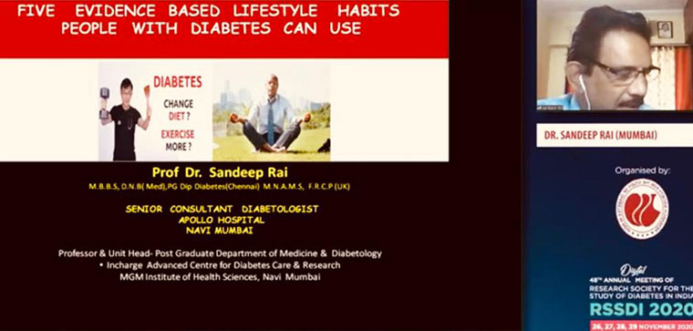 dr sandeep rai - diabetologist in kharghar & vashi, navi mumbai at event